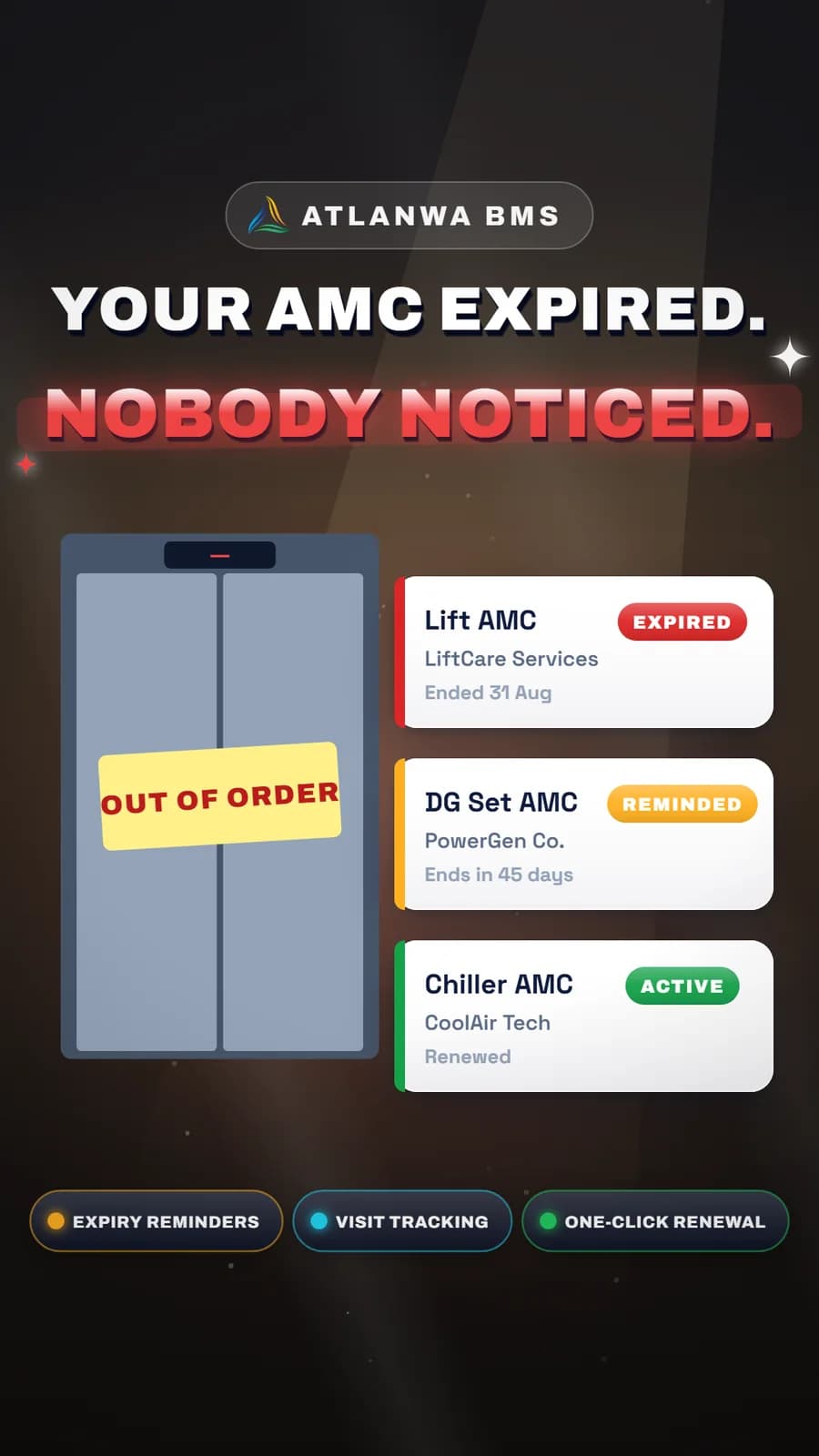 AMC Tracking: Your AMC expired. Nobody noticed.